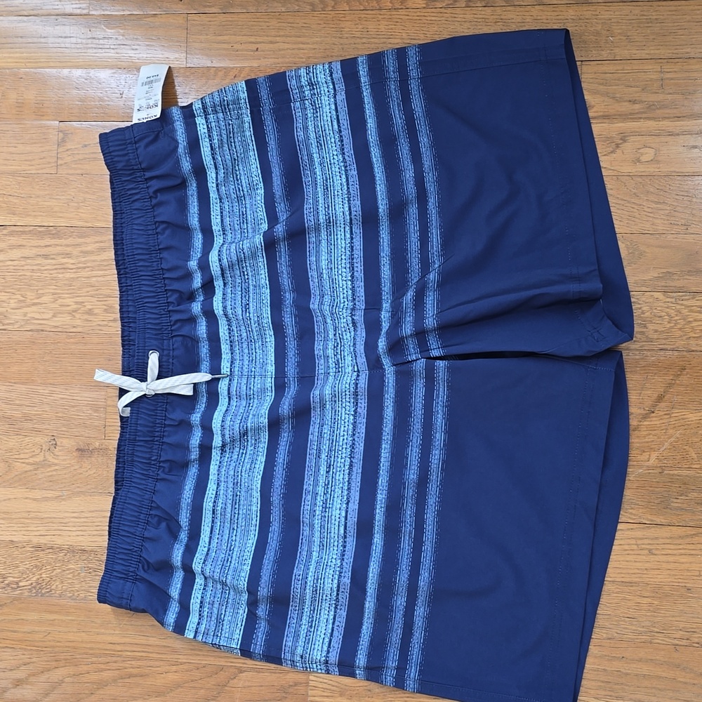 SONOMA BRAND MENS BIG & TALL BLUE SWIM TRUNKS WITH BUILT-IN NETTING SIZE XXL